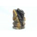 Handcrafted Natural brown tiger's eye Stone God Ganesha Idol Decorative item (P)